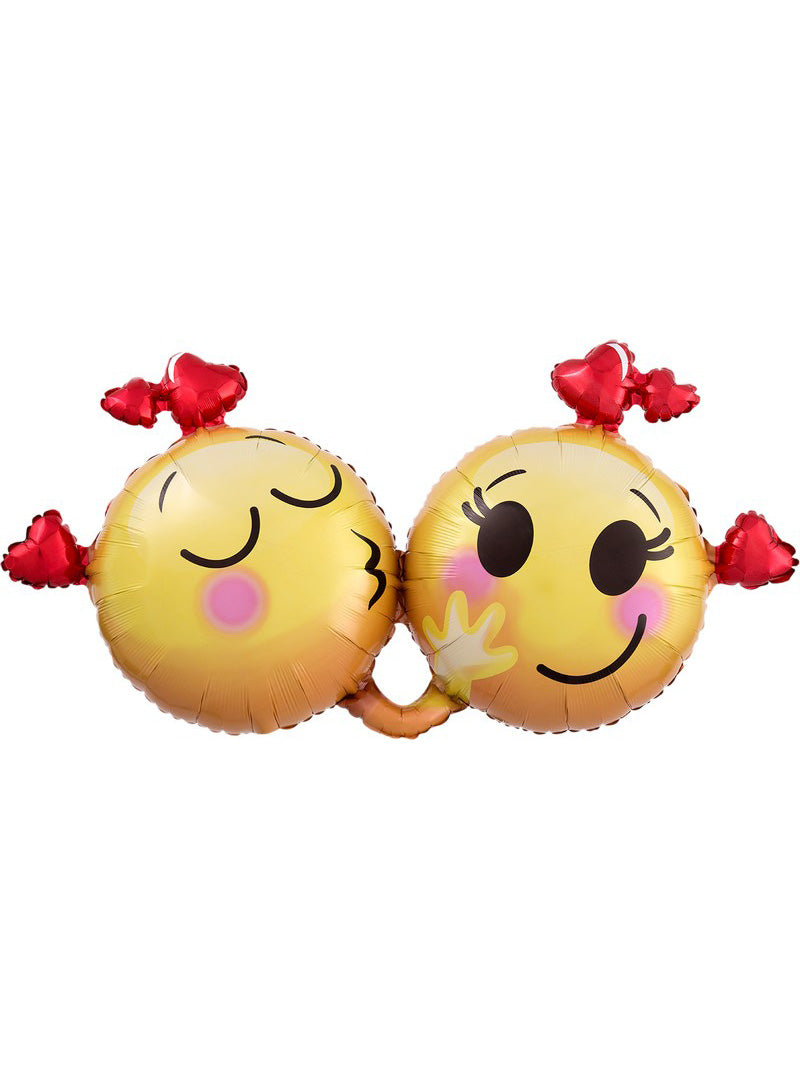 Emojis In Love 91cm Supershape Foil Balloon - Main Image