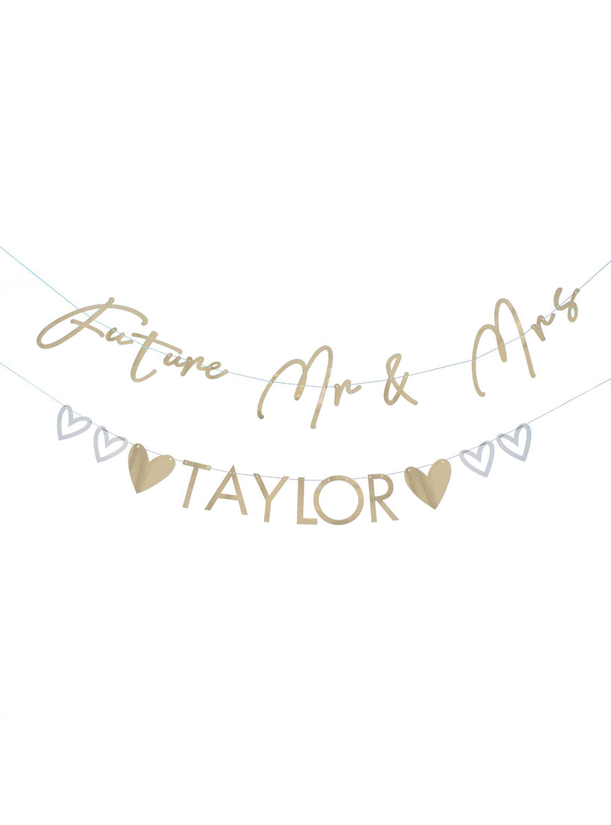 Engagement Party Future Mr and Mrs Customisable Bunting – Main Image