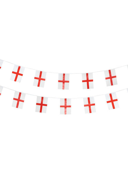 10m English Flag Bunting Decoration - Main Image