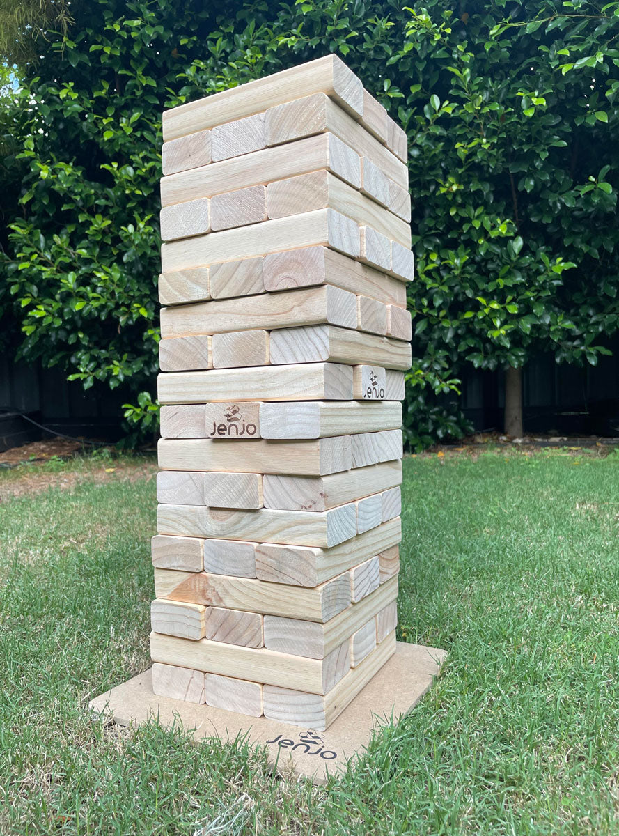 Epic Jenjo 54cm Wooden Block Outdoor Game - Lifestyle Image 1