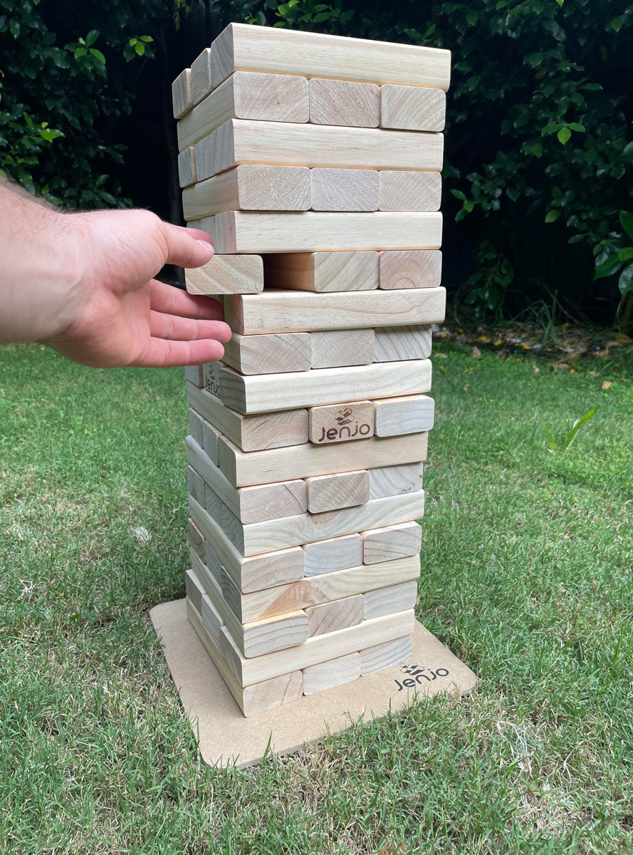 Epic Jenjo 54cm Wooden Block Outdoor Game - Lifestyle Image 2