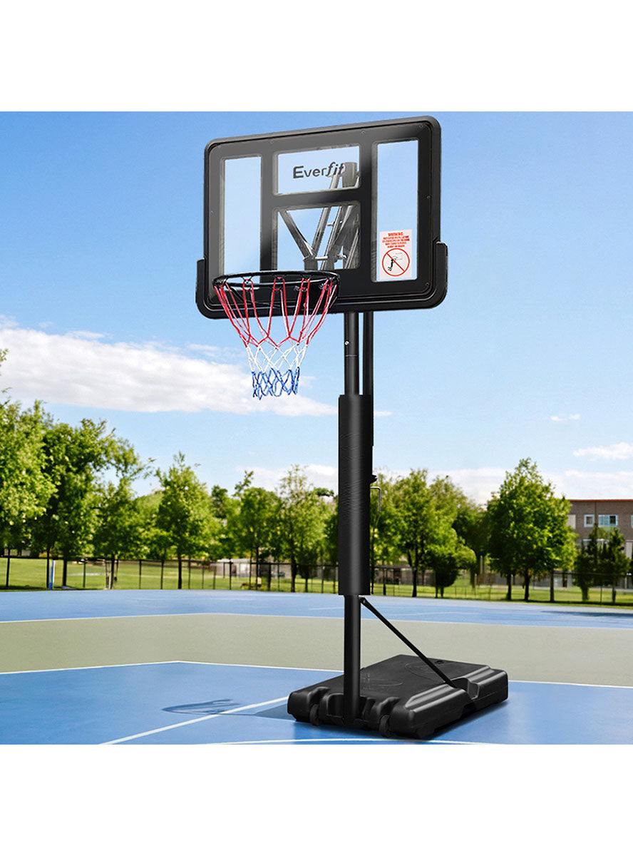 Everfit 305cm Pro Basketball Hoop With Adjustable Stand And Black Details And Padding Alternate Image 1