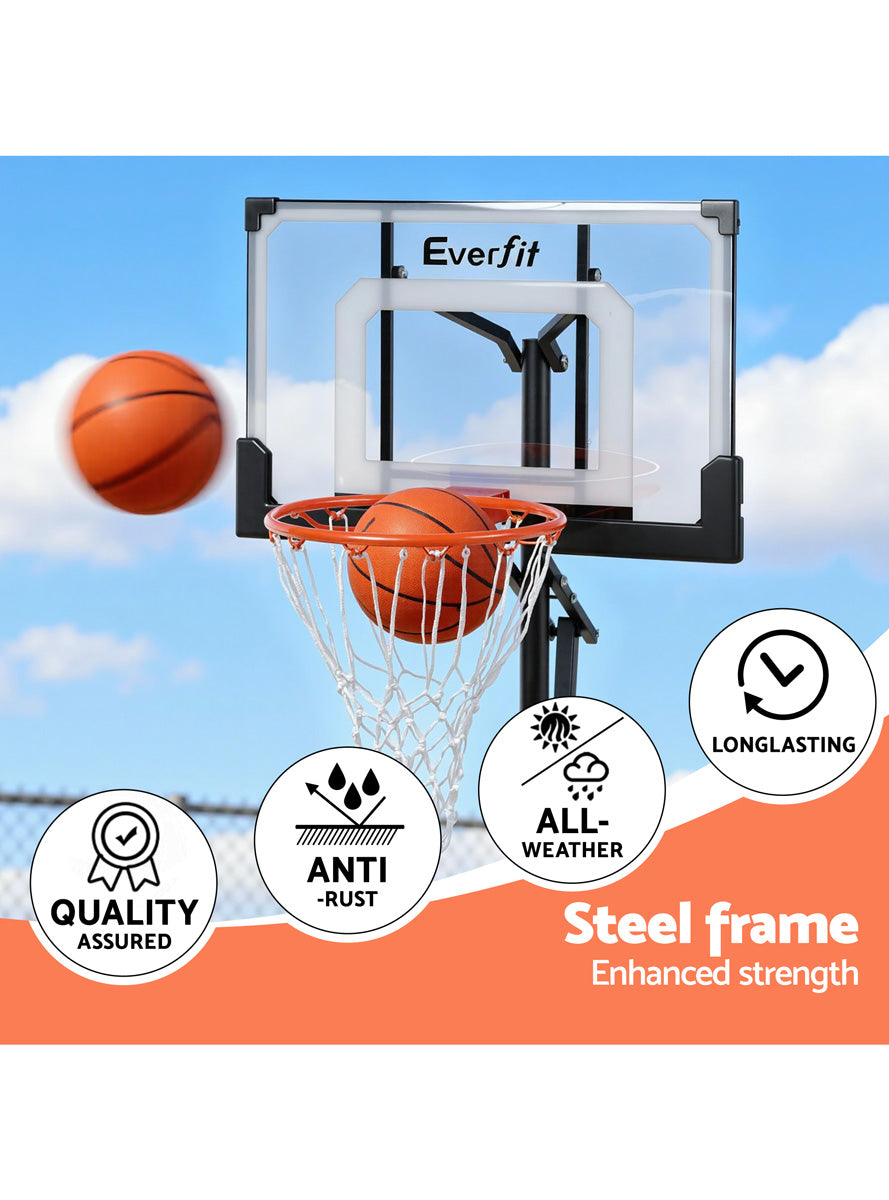Everfit 100 210cm Adjustable Basketball Hoop On Stand For Poolside Use Info Image 2