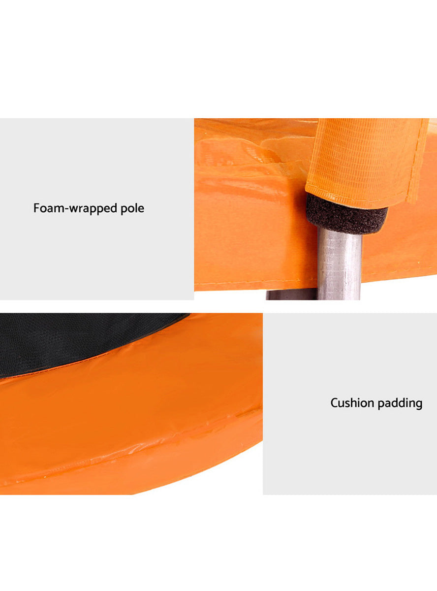 Everfit 6 Foot Orange Round Trampokine With Safety Net Info Image 3