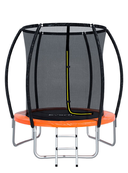 Everfit 6 Foot Orange Round Trampokine With Safety Net Main Image