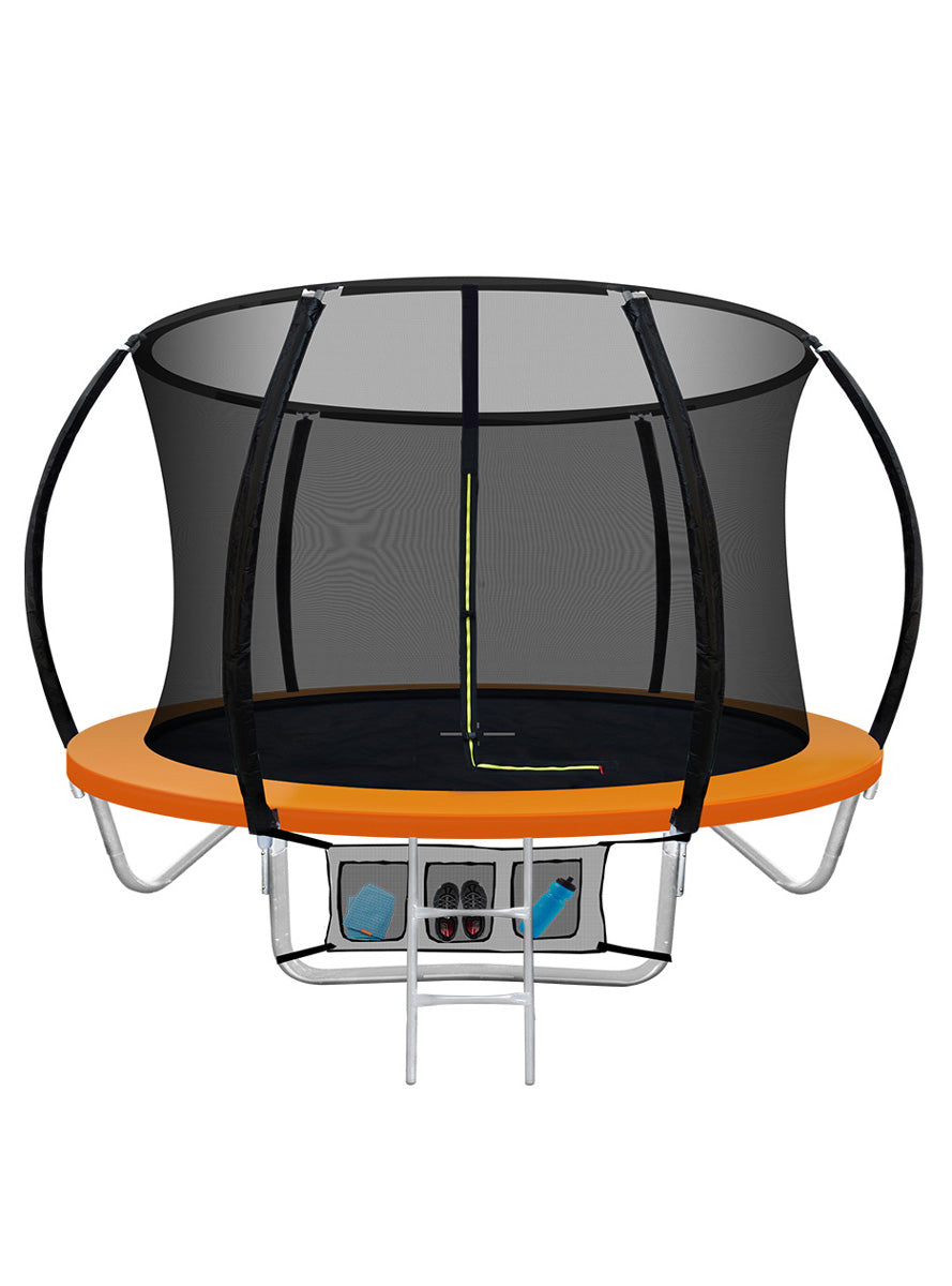 Everfit 8 Foot Orange Round Trampoline With Safety Net Main Image