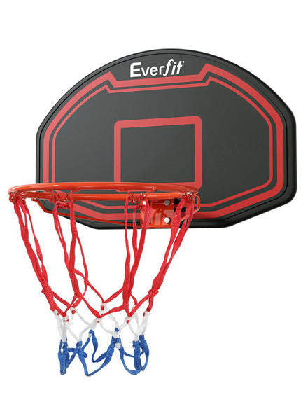 Everfit Wall Or Door Mounted Red And Black Basketball Hoop Main Image