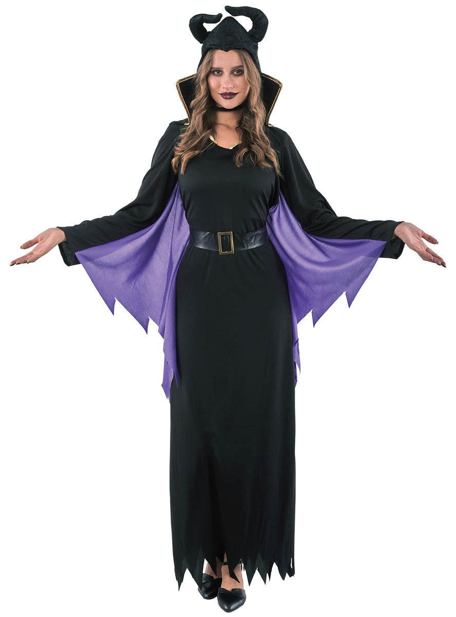 Main image of Evil Fariy Womens Purple And Black Halloween Costume