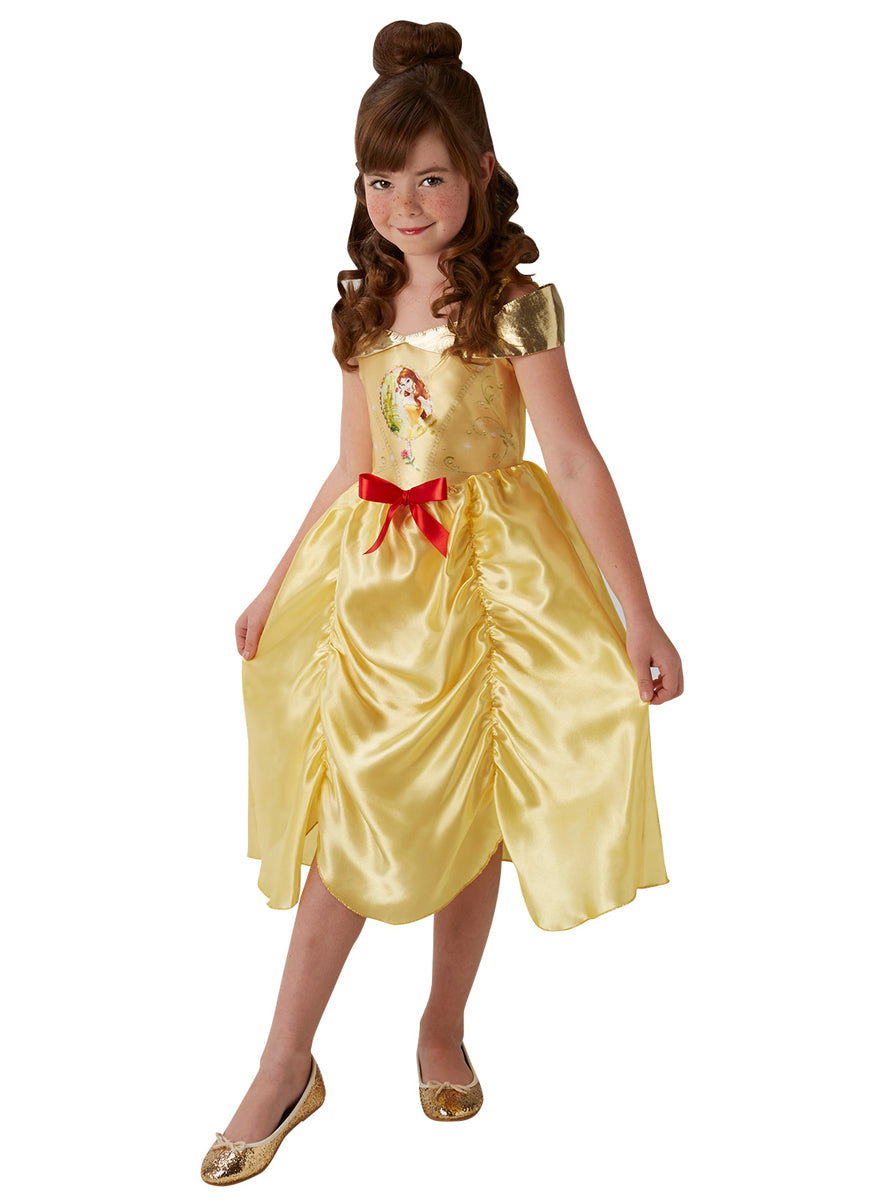 Fairytale Belle Girls Disney Princess Costume - Alternative Image