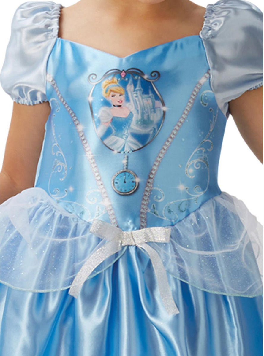 Fairytale Cinderella Girls Disney Princess Costume - Close Image