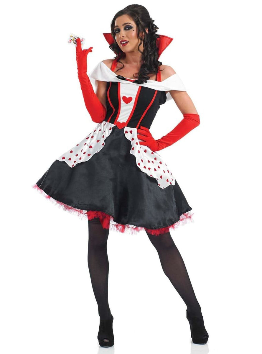 Fairytale Queen of Hearts Womens Character Costume - Main Image