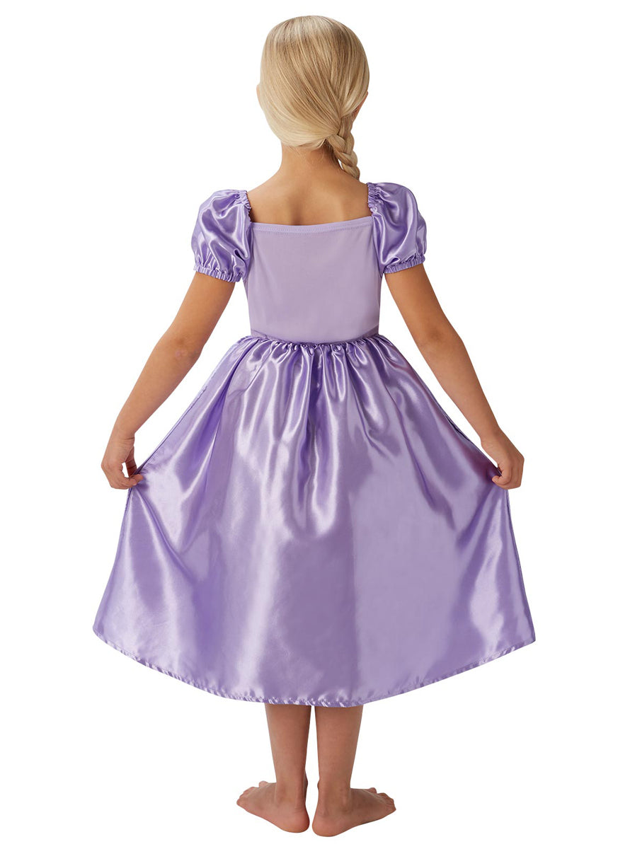 Fairytale Rapunzel Girls Disney Princess Costume - Back Image