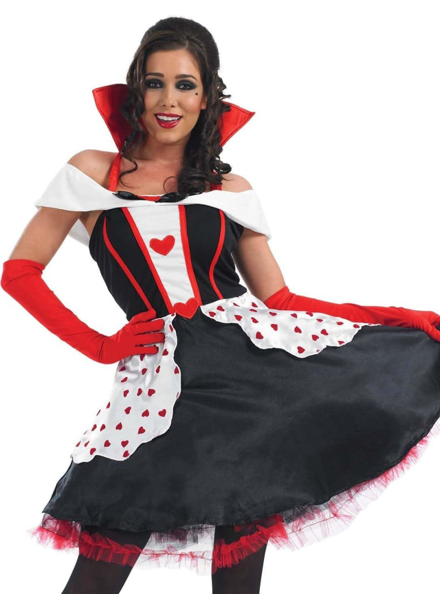 Fairytale Plus Size Queen of Hearts Womens Character Costume - Alternative Image