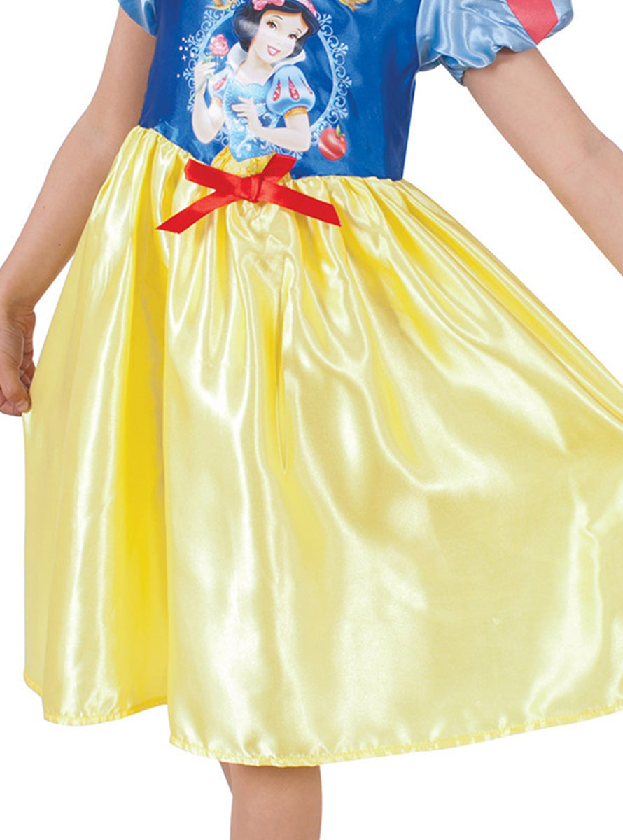 Fairytale Snow White Girls Disney Princess Costume - Close Image 2