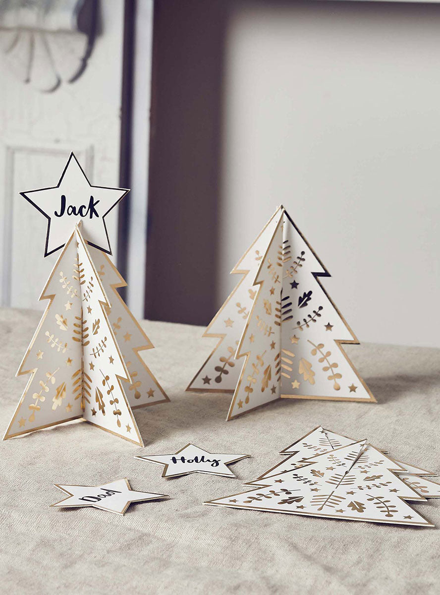 Christmas Tree Place Cards 10 Pack - Lifestyle Image 2