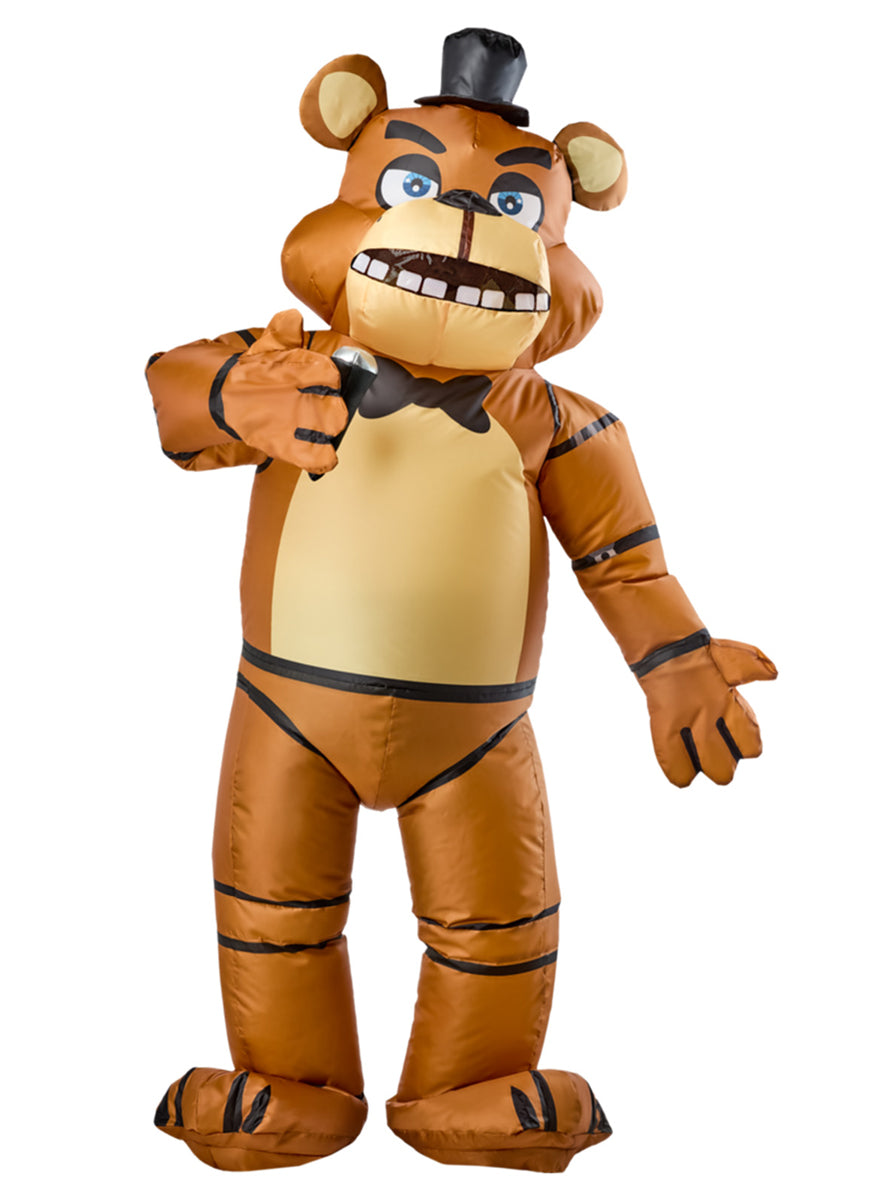 Five Night At Freddys Adults Inflatable Freddy Halloween Costume - Alternative Image