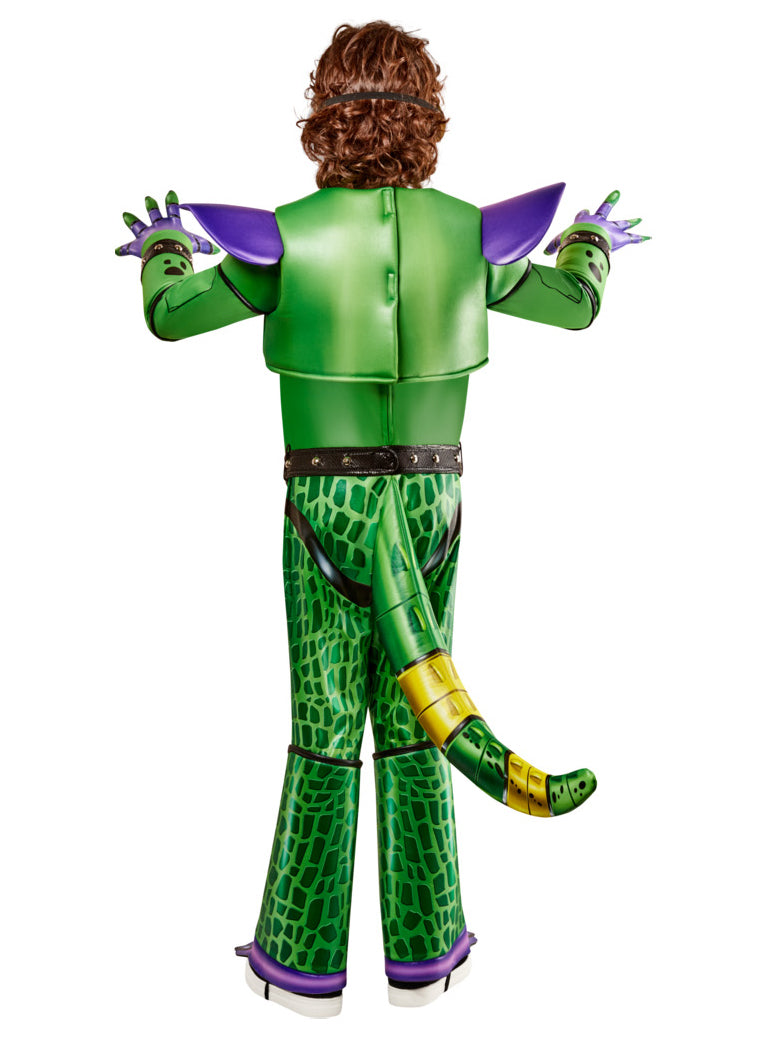 Glamrock Monty Gator Boys FNAF Costume - Back Image