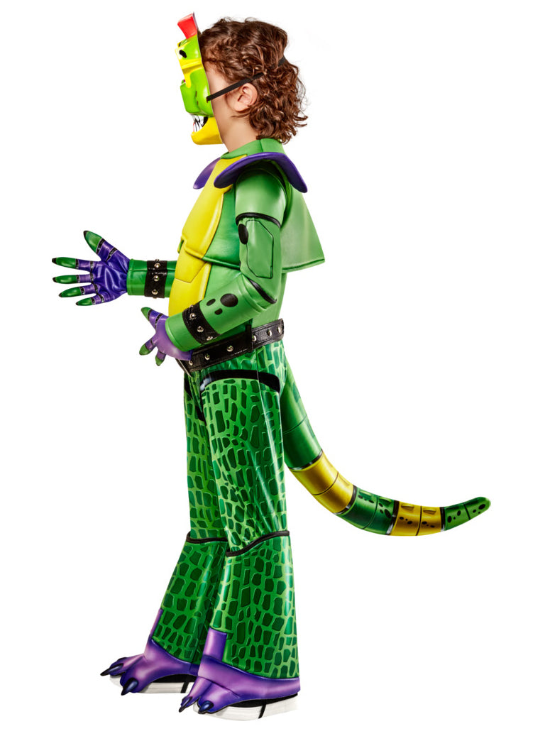 Glamrock Monty Gator Boys FNAF Costume - Side Image