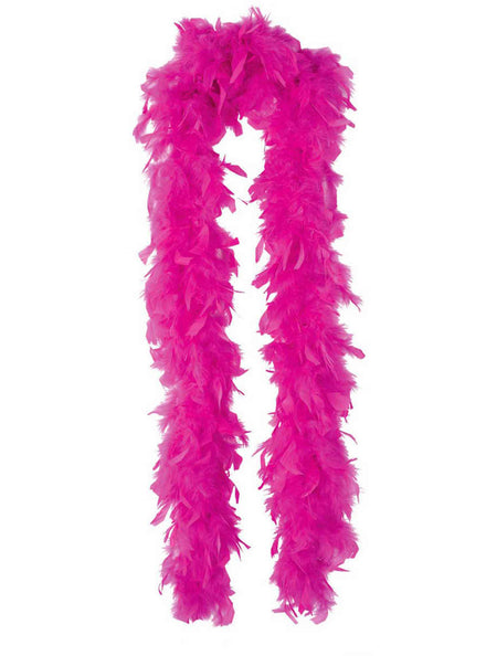 Classic Pink Feather Boa Accessory - Main Image