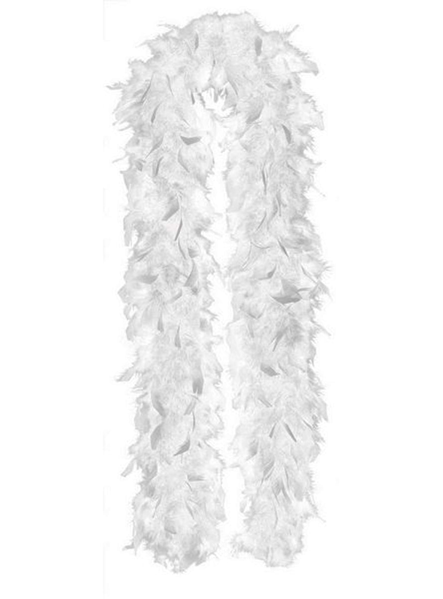 Classic White 20s Feather Boa Accessory - Main Image