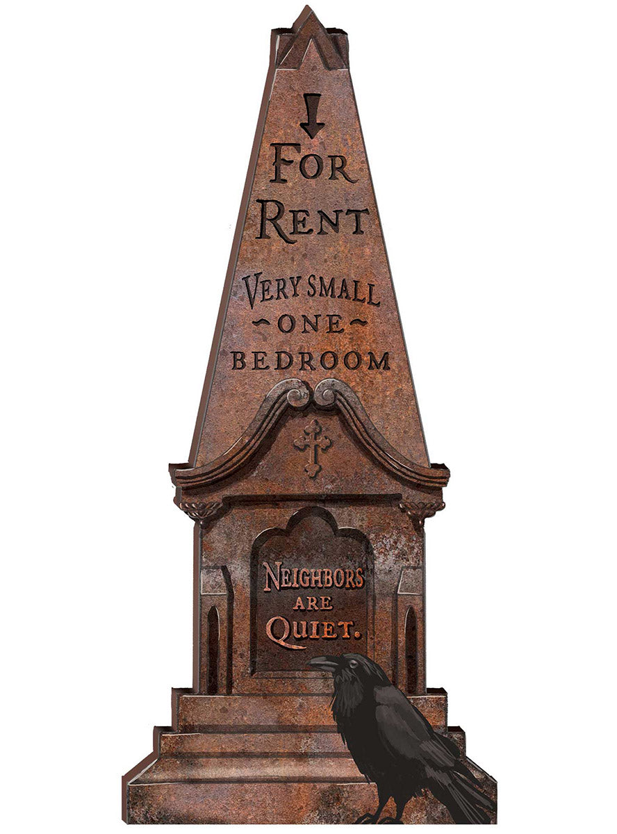 Halloween For Rent Tombstone Decoration - Main Image