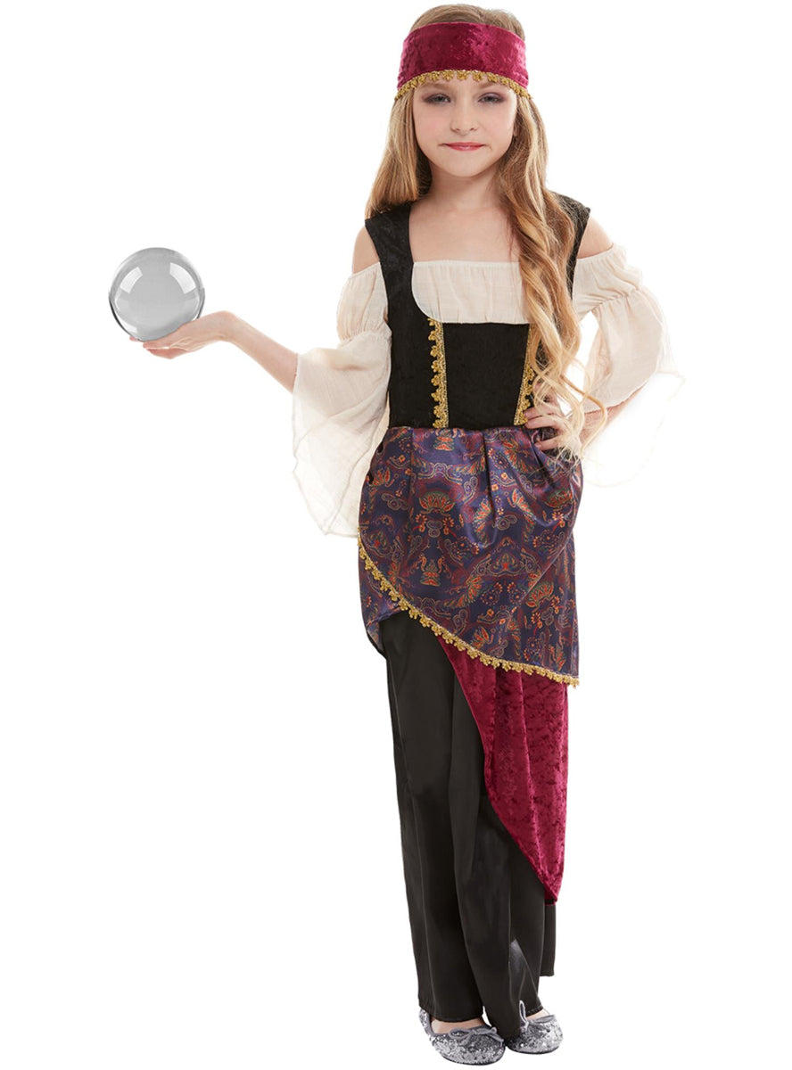 Girls gypsy fortune reader costume - Alternative image