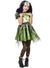 Green Frankenstein Monster Girls Halloween Costume - Main Image