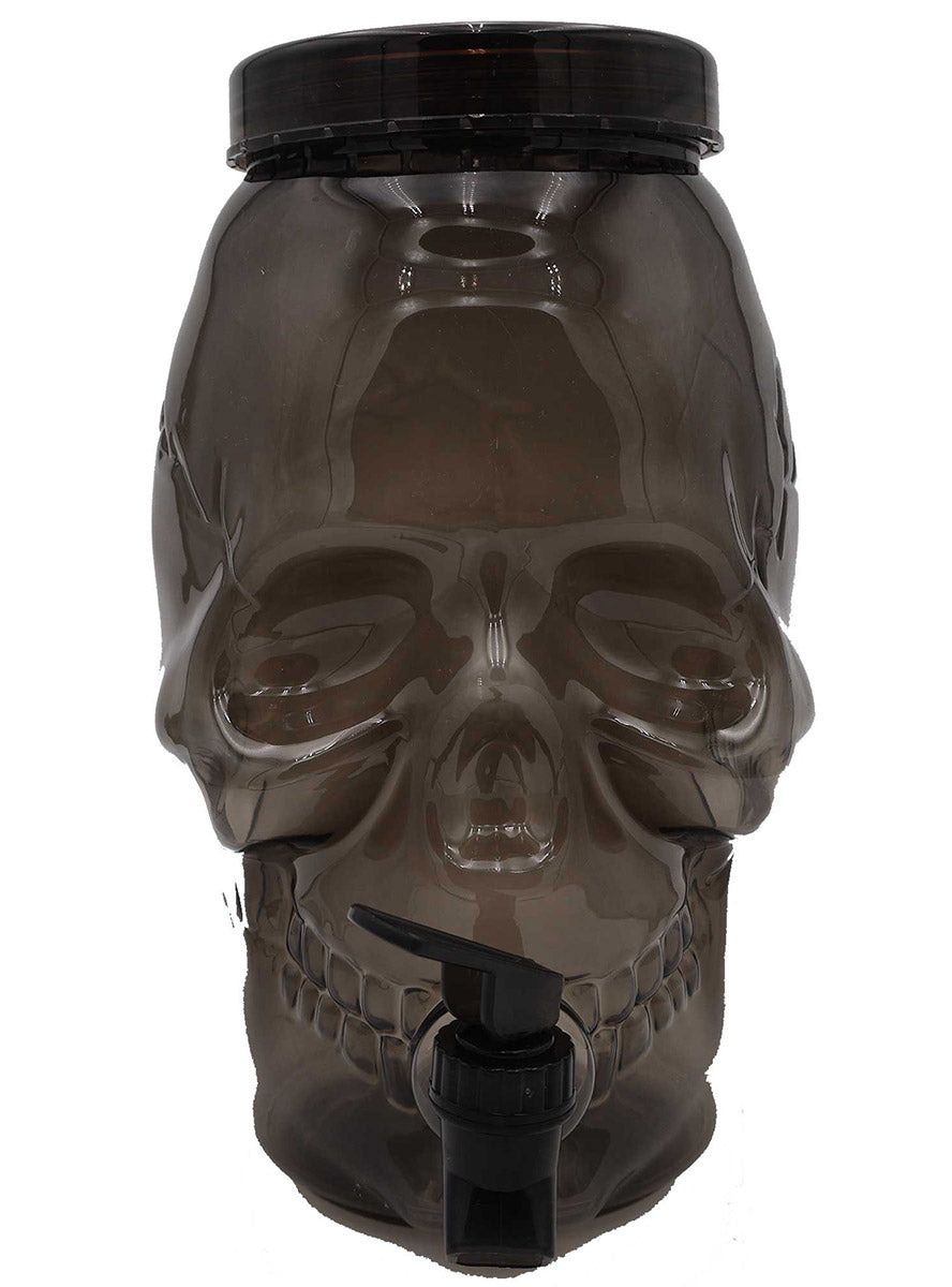 27cm Black Skull Halloween Fright Night Drink Dispenser - Main Image