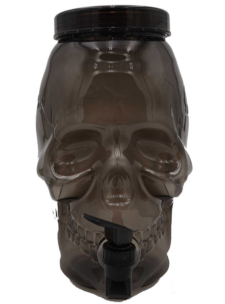 27cm Black Skull Halloween Fright Night Drink Dispenser - Main Image