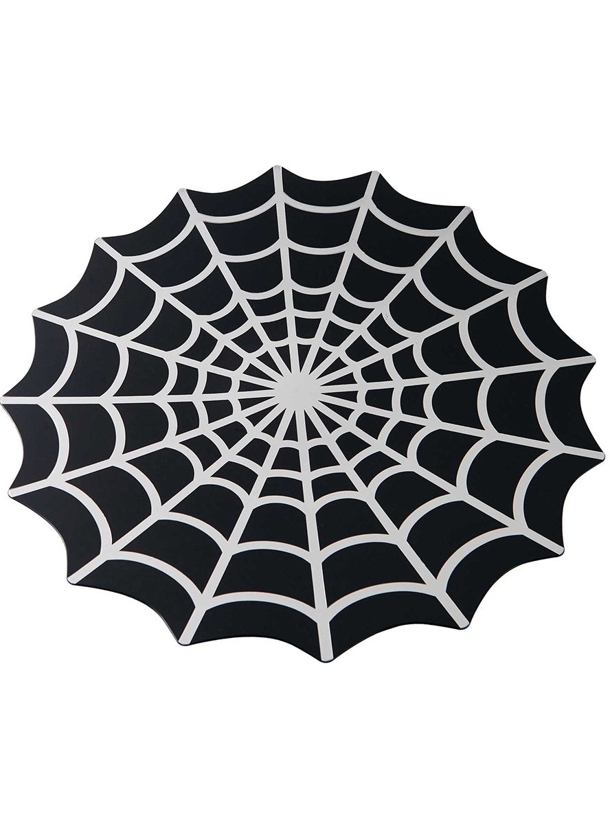 40cm Halloween Fright Night Spiderweb Serving Platter - Main Image