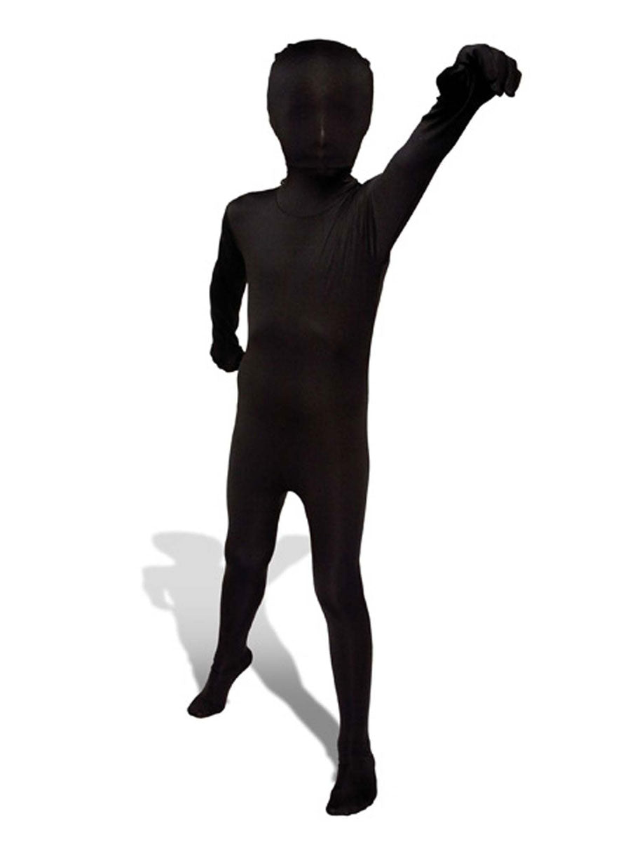 Teen Boys Black Full Body Costume Morphsuit