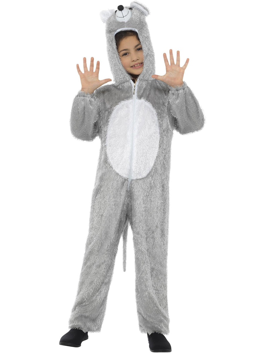 Kids animal mouse grey onesie costume  - Alternative image