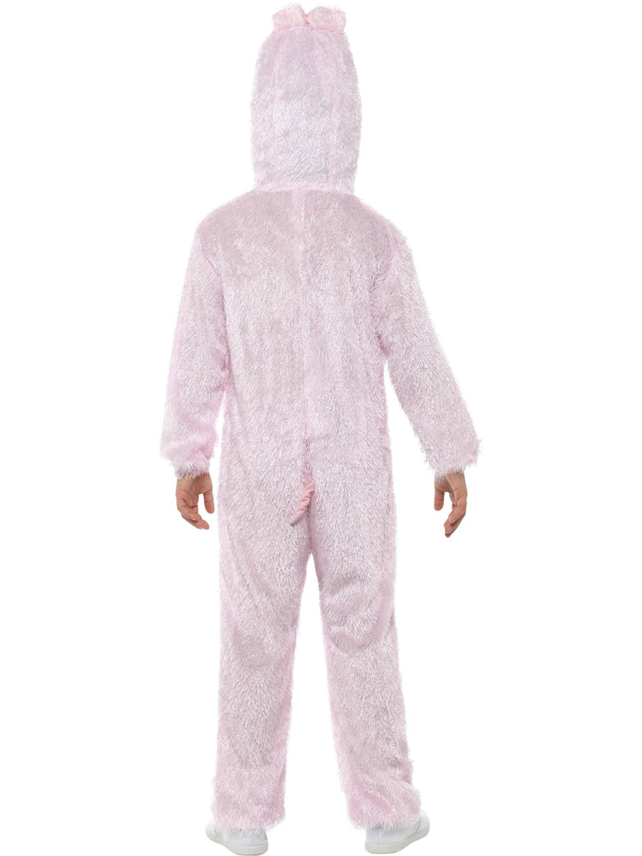Kids pink piggy costume onesie - Back image
