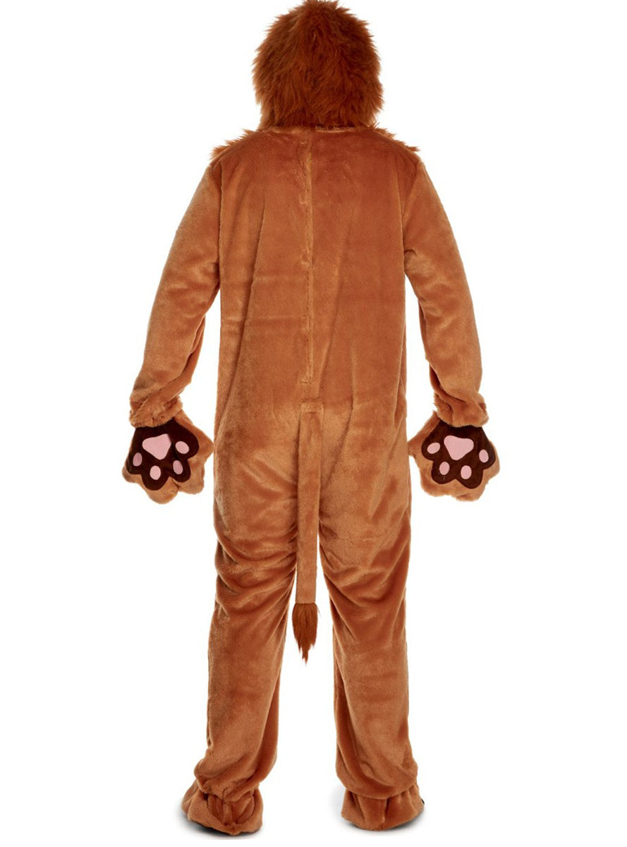 Deluxe Mens Lion Costume - Back Image