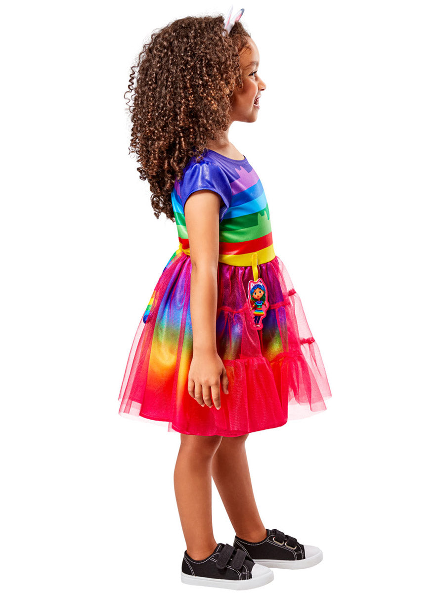Side Image of Gabbys Doll House Rainbow Cat Girls Character Costume