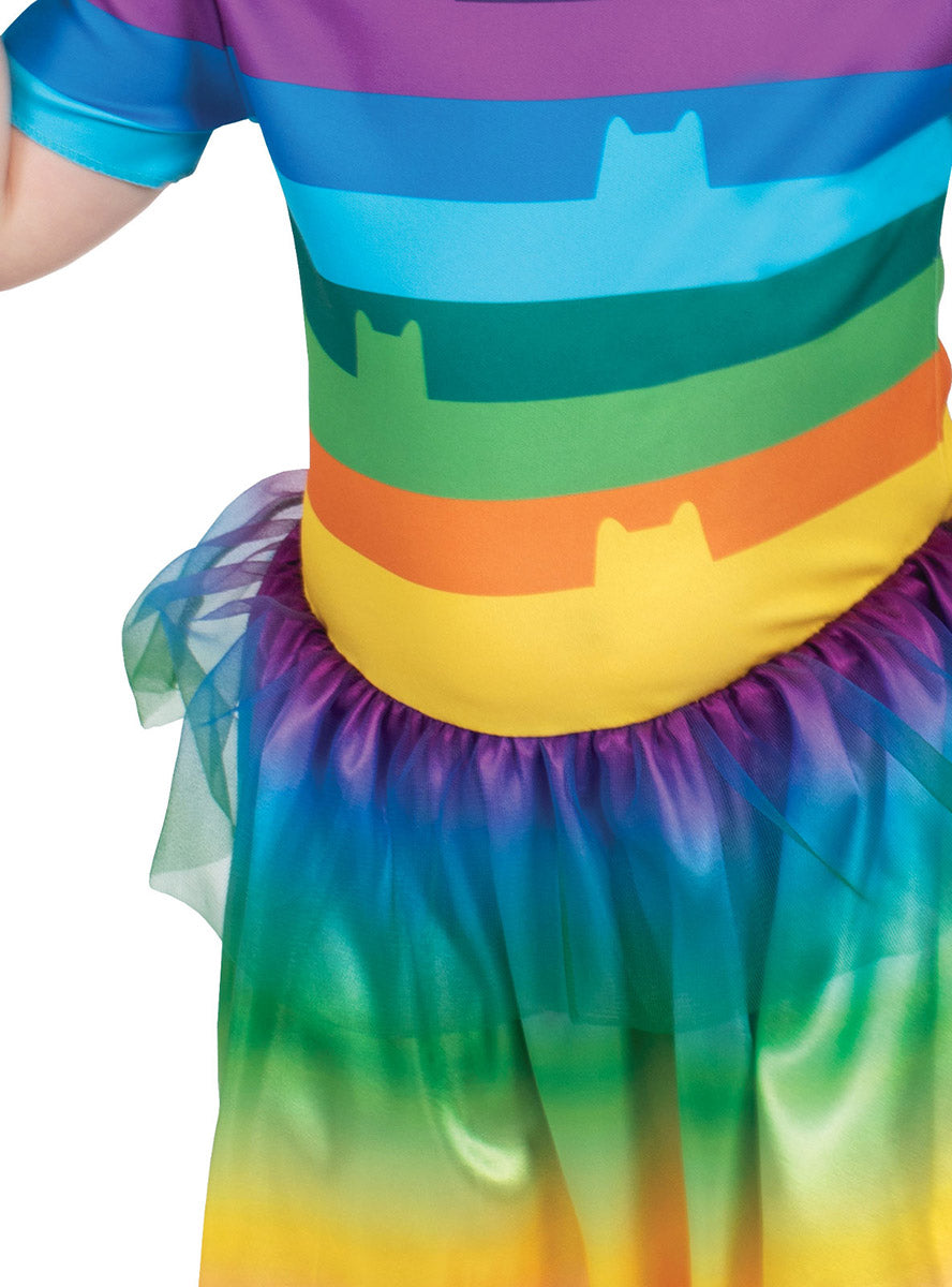 Girls Rainbow Gabbys Dollhouse Girls Tutu Costume - Close Image