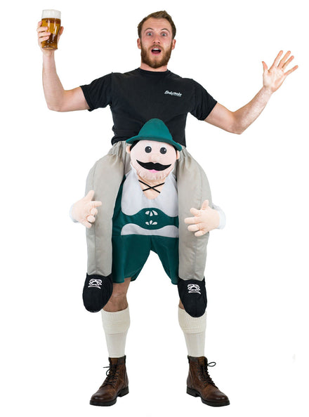 German Lederhosen Novelty Adults Piggyback Costume - Main Image