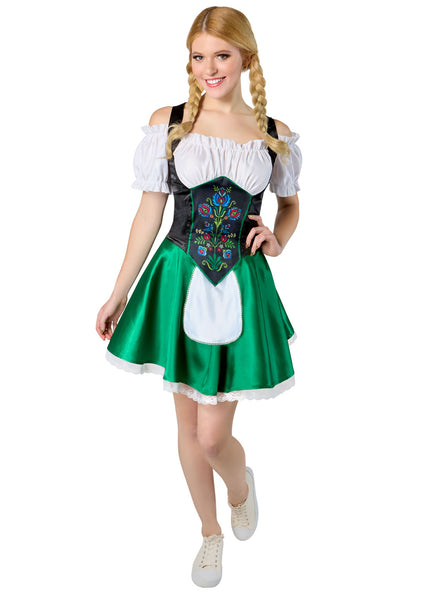 Green Beer Girl Womens Oktoberfest Costume - Main Image