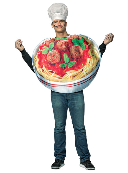 Get Real Spaghetti and Meatballs Novelty Adults Costume - Main Image