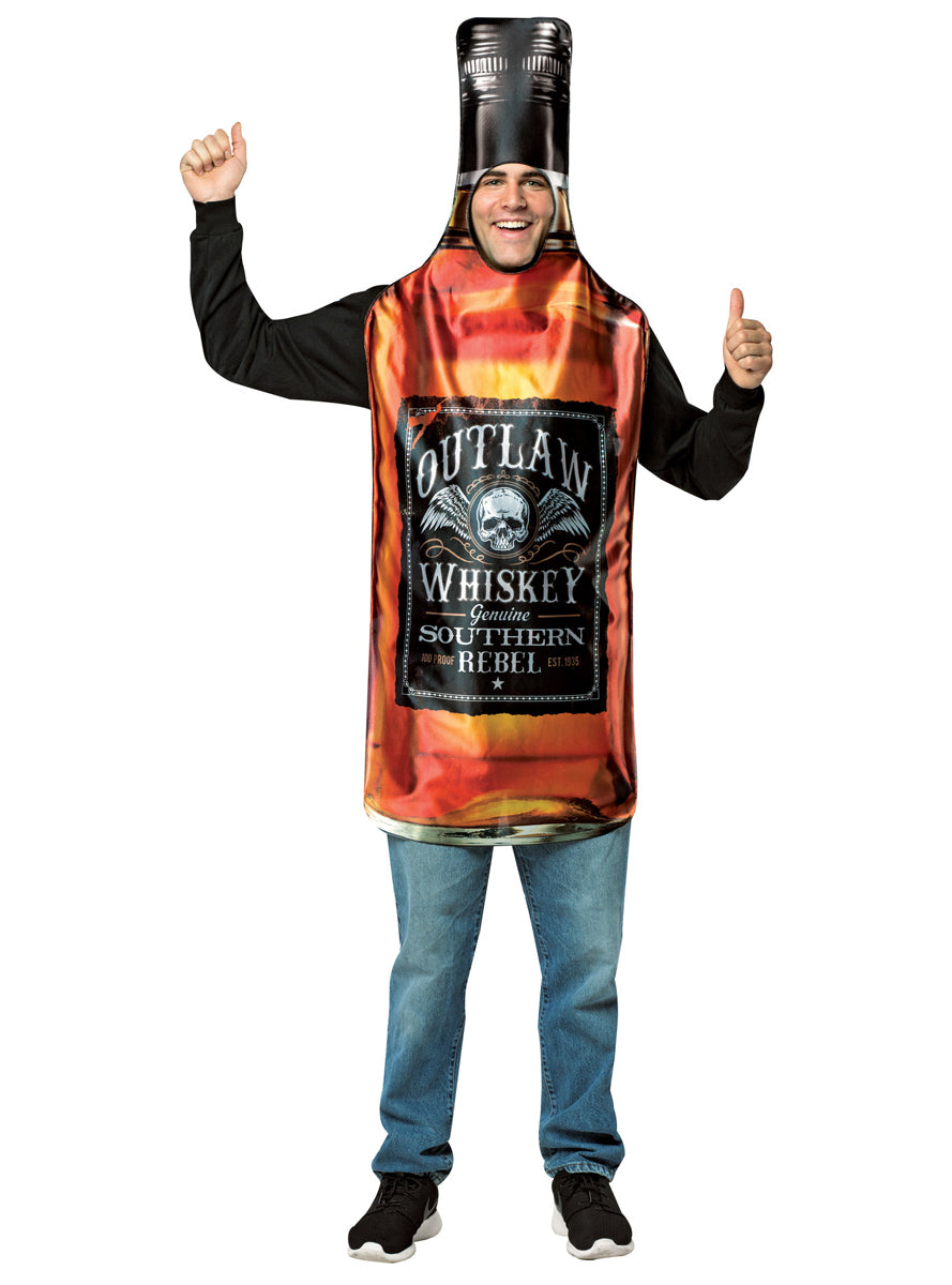 Get Real Whisky Bottle Novelty Adults Costume - Main Image