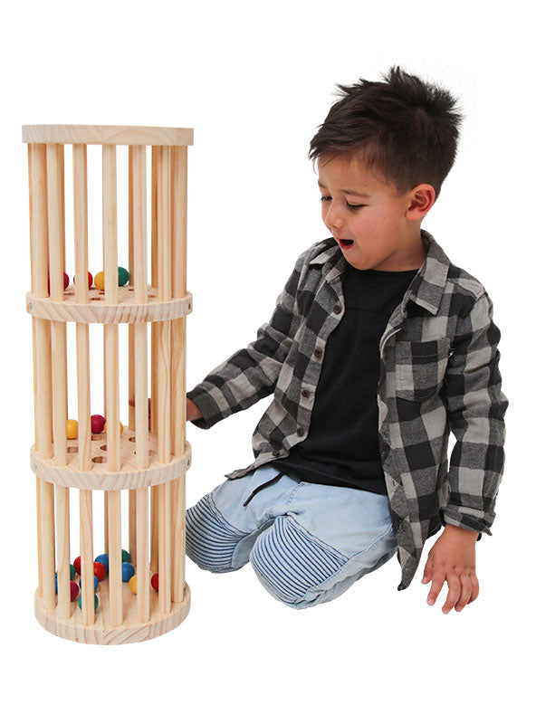 Giant 68cm Wooden Rainmaker Kids Play Rattle - Lifestyle Image 1