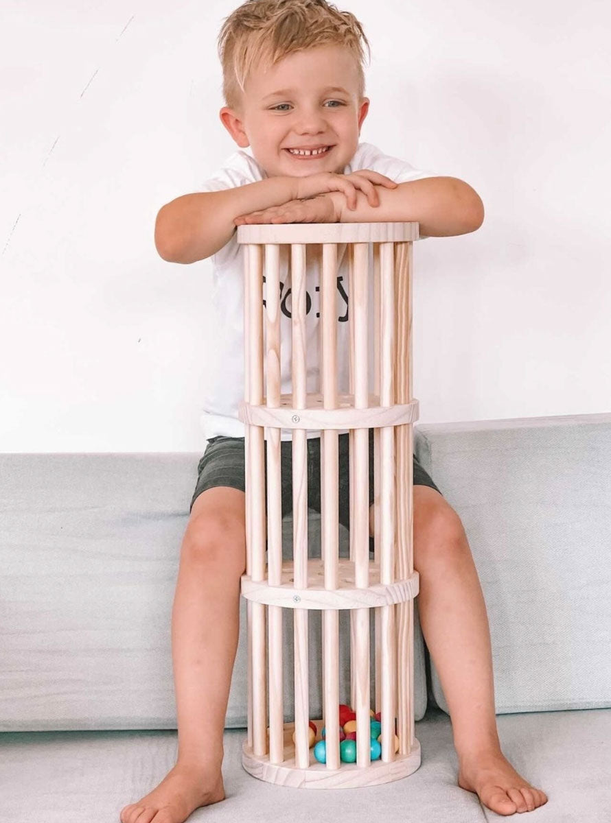 Giant 68cm Wooden Rainmaker Kids Play Rattle - Lifestyle Image 3