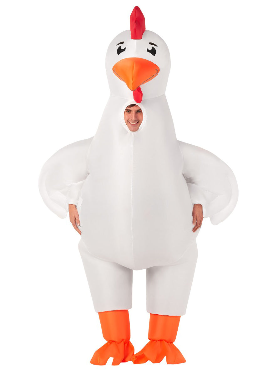 Inflatable Chicken Adults Costume - Alternate Image 2
