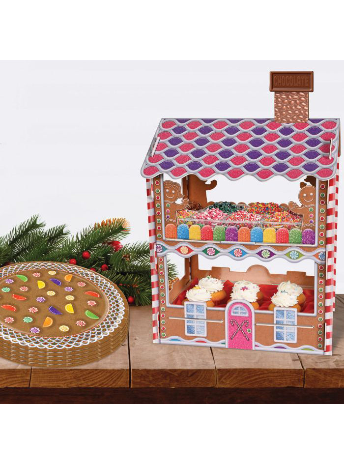 Gingerbread House Treat Stand - Lifestyle Image