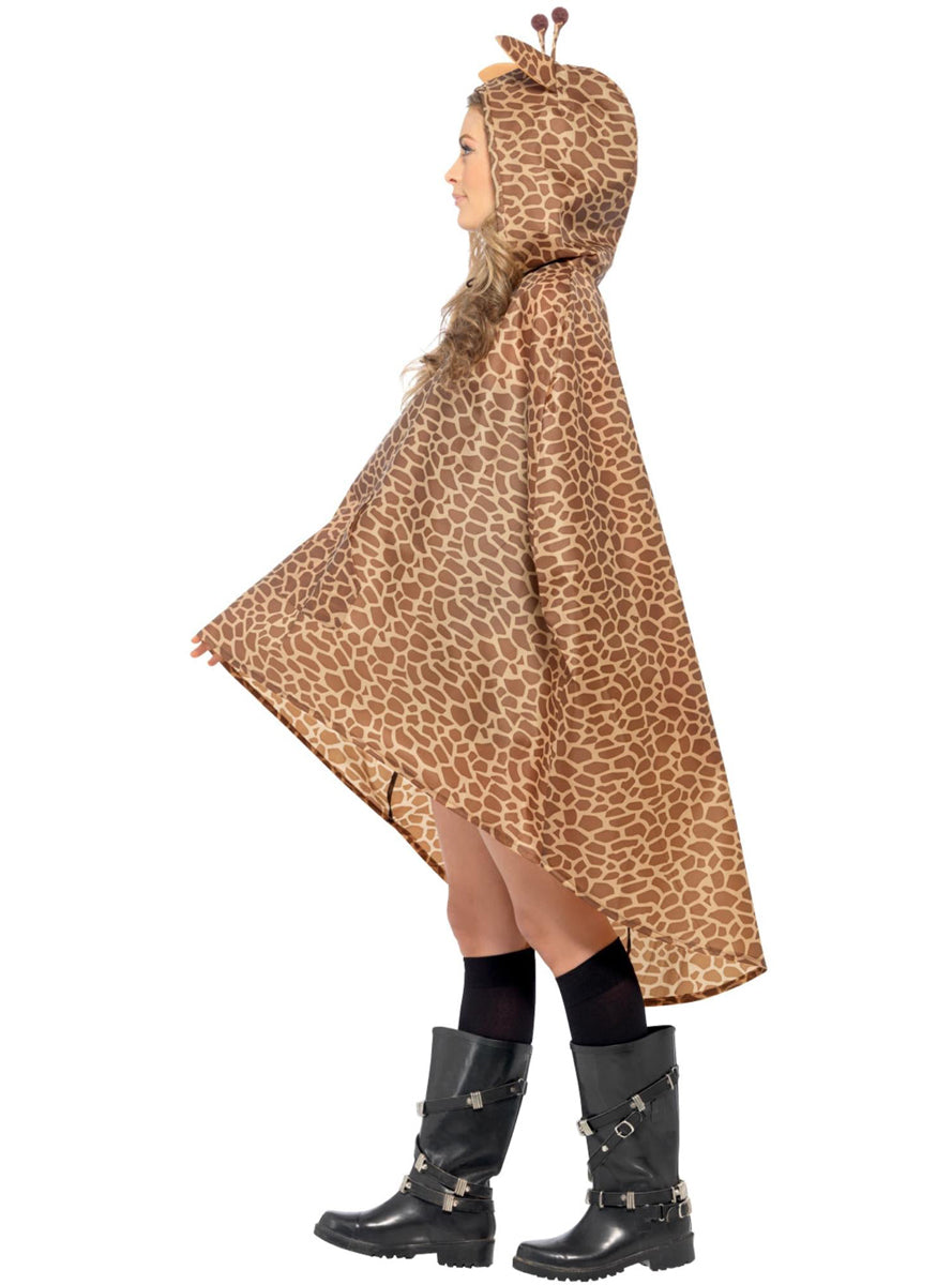 Giraffe Poncho for Women - Side Image