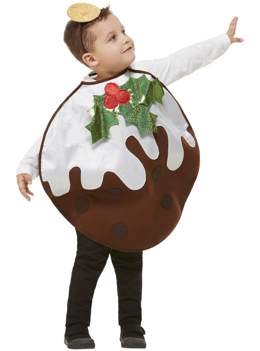 Glittering Christmas Pudding Toddler Christmas Costume K Smf 61036 Alternative Image