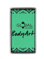 Global 20g UV Neon Light Teal Face and Body Cake Makeup - Main Image