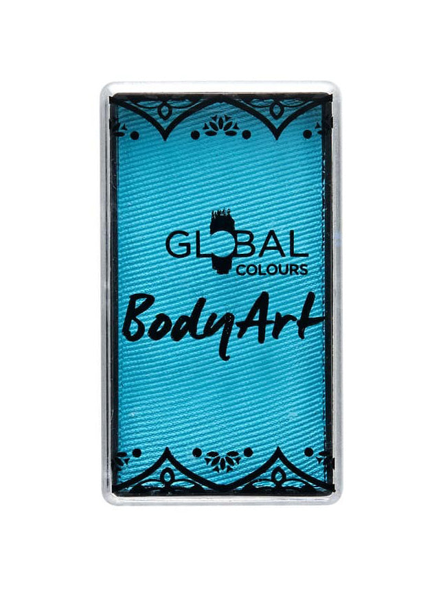 Global 20g Baby Blue Face and Body Cake Makeup - Main Image