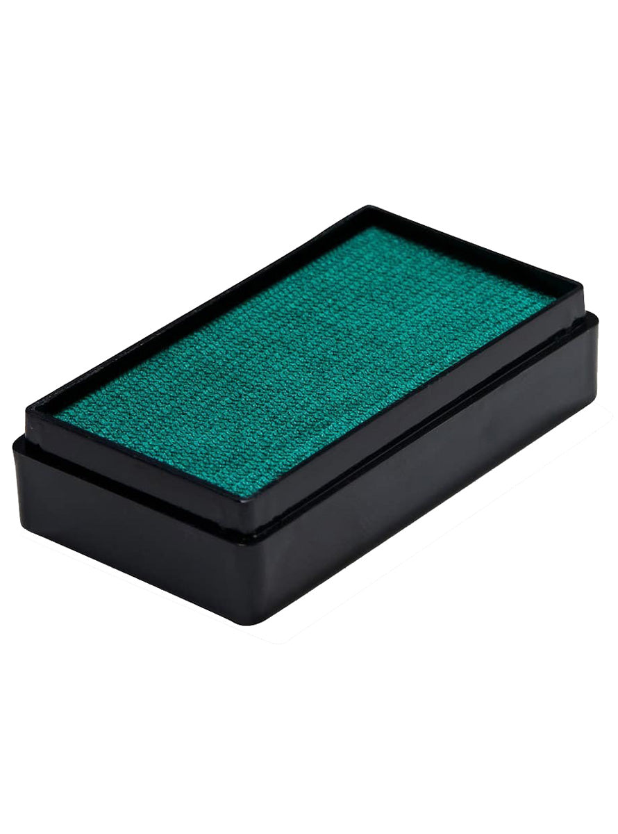 Global 20g Pearl Emerald Green Face and Body Cake Makeup - Alternative Image