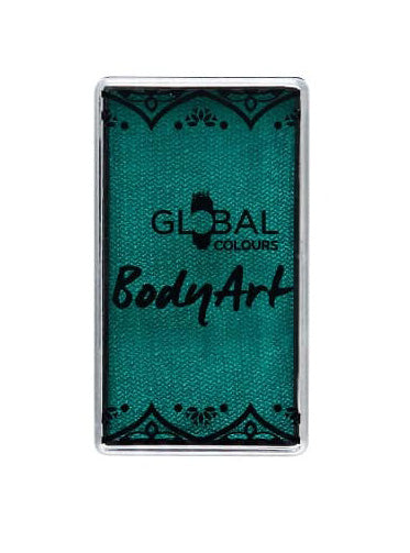 Global 20g Pearl Emerald Green Face and Body Cake Makeup - Main Image